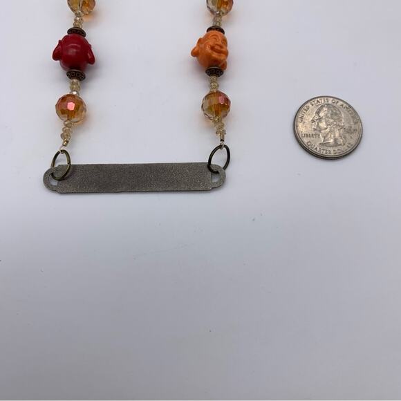Embrace Imperfection Beaded Colorful Buddha Necklace - Picture 10 of 14